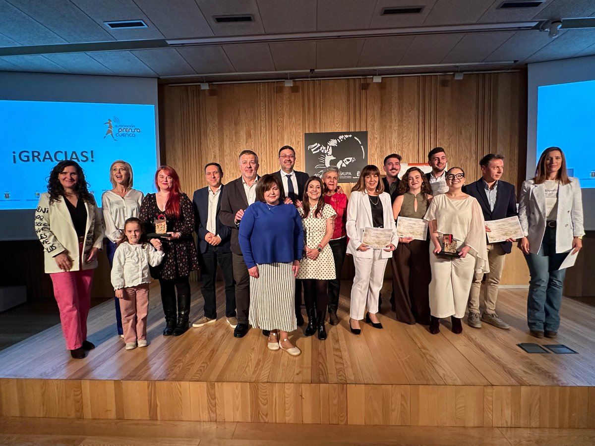 AP_Cuenca's tweet photo. ¡Gracias a todos por hacer posible estos IX Premios de Periodismo Local! https://t.co/o5oYFOgPRg