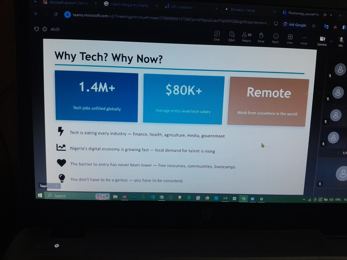 silent_dev87223's tweet photo. One thing i took from today's @genesystechhub session was how much tech is everywhere in hospitals, small businesses it makes look at tech very differently and realise it's importance in today's world https://t.co/LKbyKhNnn5