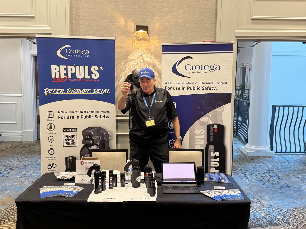 Crotega's tweet photo. Big thanks to Lou Krupkin for representing Crotega at a law enforcement conference in Tampa, Florida. Proud to have Lou showcasing the REPULS platform and connecting with public safety professionals. #Crotega #REPULS #PublicSafety #LawEnforcement https://t.co/Aos1MaapnK