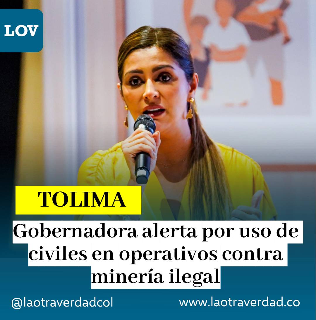 #Tolima #Política | La gobernadora del Tolima, Adriana Magali Matiz, denunció que grupos armados ilegales estarían instrumentalizando a habitantes y menores de edad en el corregimiento de Santiago Pérez, en Ataco, para frenar los operativos. 
laotraverdad.co/gobernadora-al…