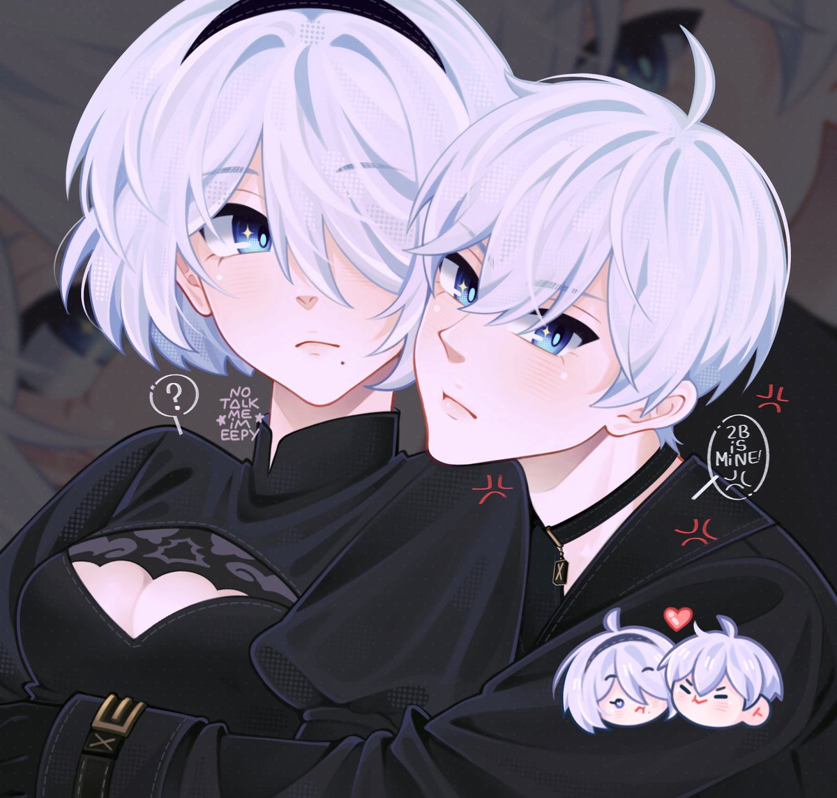 notalkmeimeepy's tweet photo. 2B is mine! 😾🤍🖤 https://t.co/hTaBVTKZGK