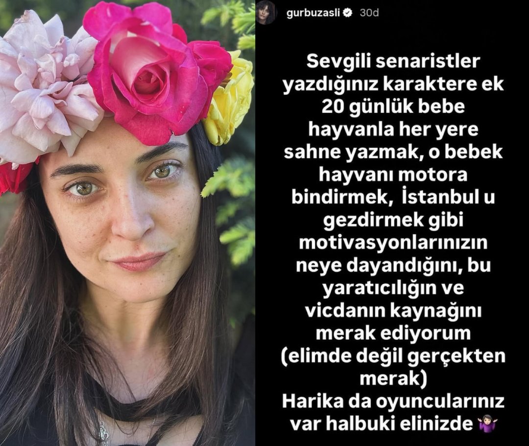 onedio's tweet photo. Aslıhan Gürbüz, Sevdiğim Sensin dizisindeki kuzu sahnelerini eleştirdi.

“20 günlük bebe hayvanla her yere sahne yazmak, o bebek hayvanı motora bindirmek, İstanbul’u gezdirmek gibi motivasyonlarınızın neye dayandığını, bu yaratıcılığın ve vicdanın kaynağını merak ediyorum.” https://t.co/Az38fmN33V