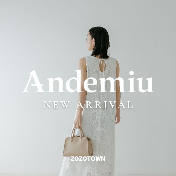 Andemiu's tweet photo. Andemiu｜アンデミュウのトピックス「【NEW ARRIVAL】5月の新作」 - ZOZOTOWN https://t.co/VTJKtZwLfz #ZOZOTOWN https://t.co/llRwj9fJqW