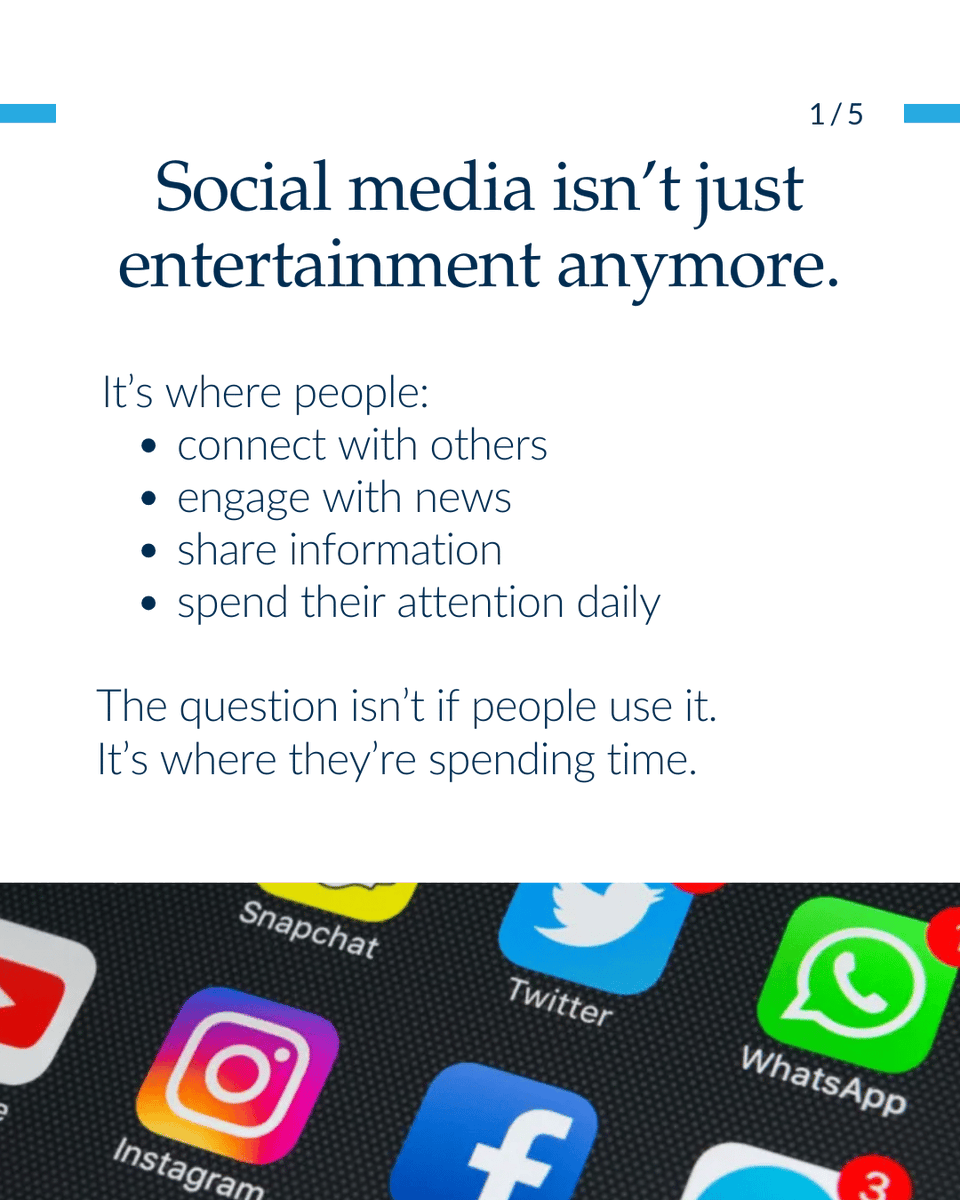 ActionPointC's tweet photo. Social media hasn’t been replaced; it’s expanded.
Platforms like YouTube and Facebook still dominate overall usage, while newer platforms grow within specific audiences. Rather than shifting from one platform to another, attention is becoming more distributed across many. https://t.co/AClbHBT653