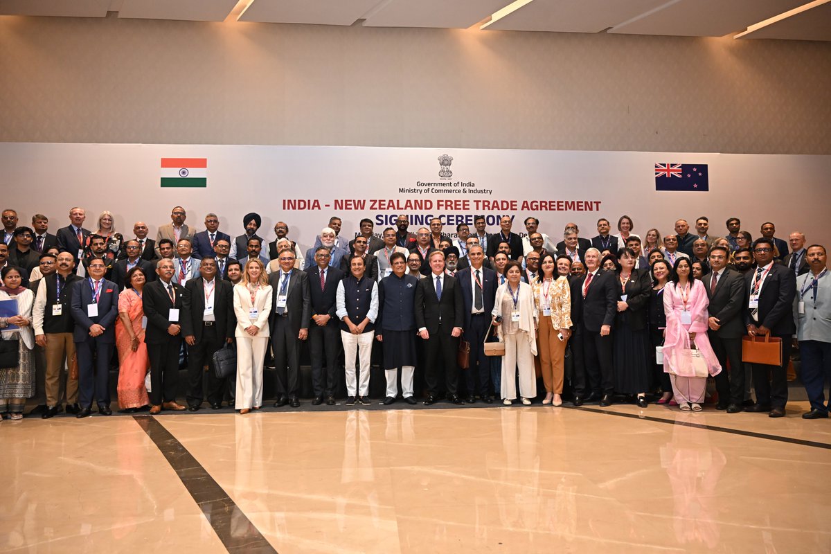 valocityglobal's tweet photo. For our founder Carmen Vicelich, being at the table for the signing of the India–New Zealand Free Trade Agreement, with the opportunity to present on the business opportunities industry leaders from both nations, was truly one of those once in a lifetime defining moments. https://t.co/icB7JP5dpM