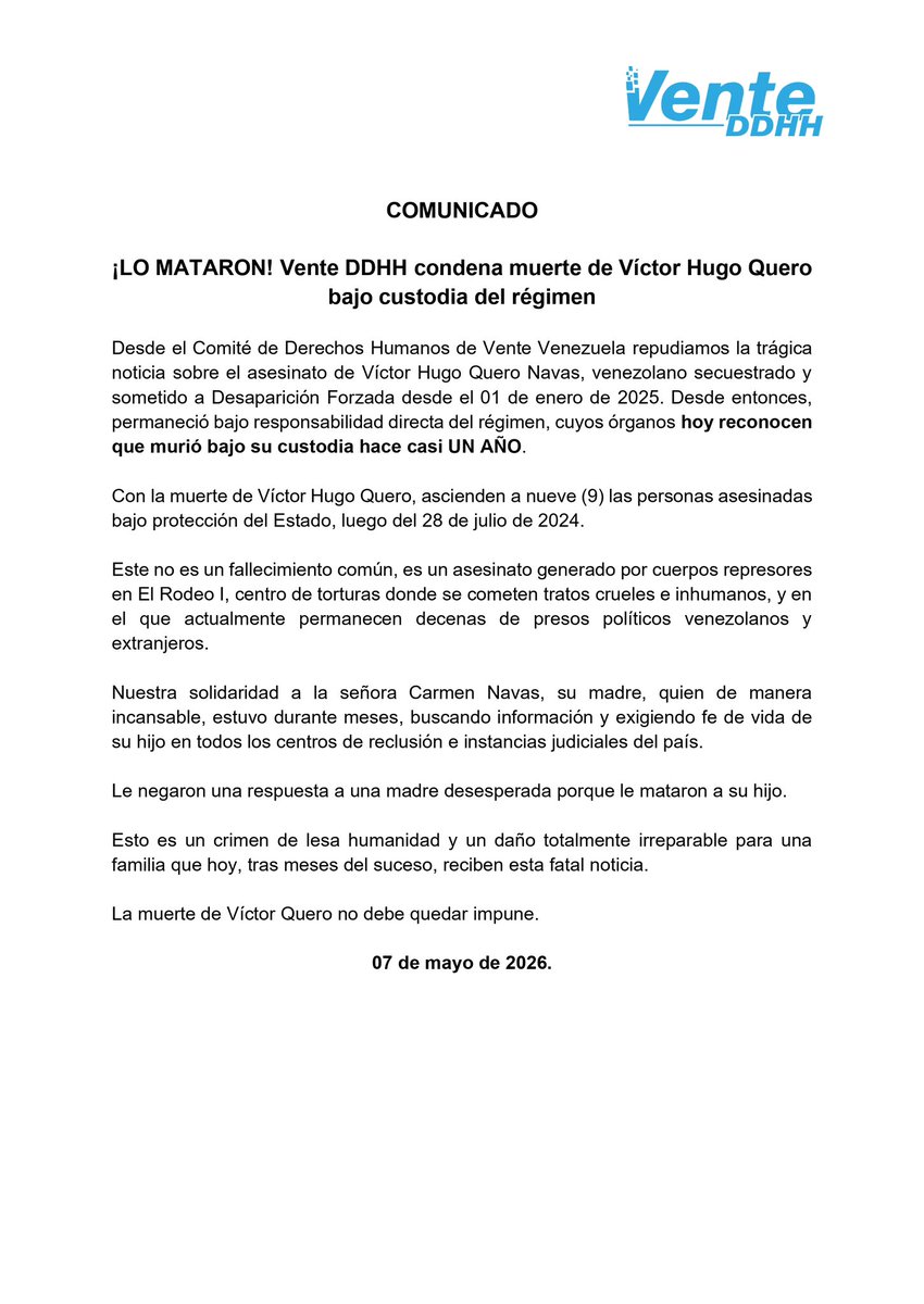 DDHH Vente Venezuela tweet media