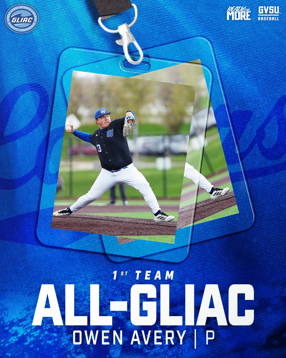 GVSUBaseball's tweet photo. ALL-GLIAC First Team Pitchers:

SP Collin Bradley
SP Owen Avery
RP Ethan Houghtaling https://t.co/7tmw9PClCF