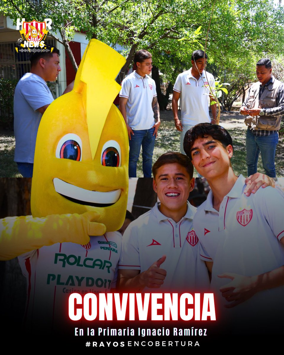 HidroRayosNews's tweet photo. NECAXA VISITA LA PRIMARIA IGNACIO RAMÍREZ ⚡
 Jugadores y mascota convivieron con estudiantes en una jornada especial fuera de la cancha 🏫⚽

👉 ¿Qué opinas de estas actividades del club?

#Necaxa #Hidrorayos #RayosEnCobertura #AcciónSocial #Aguascalientes https://t.co/cB0Yxn1IaR