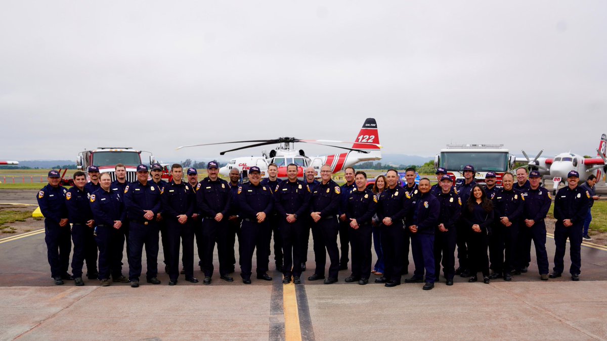 CALFIRELNU's tweet photo. Thursday's #WildfirePreparednessWeek press conference at the Sonoma Air Attack Base offered an up-close look at the aircraft, crews and resources preparing for the 2026 fire year. The event brought together leadership from @CAL_FIRE  and additional local, state and federal fire and emergency officials. Together, agency representatives discussed wildfire preparedness, operational partnerships and the region’s coordinated approach to wildfire response and community resiliency.

This visually engaging event featured static displays of CAL FIRE’s operational aircraft fleet, including air tankers, helicopters and tactical aircraft—all staged and mission ready for the season ahead.