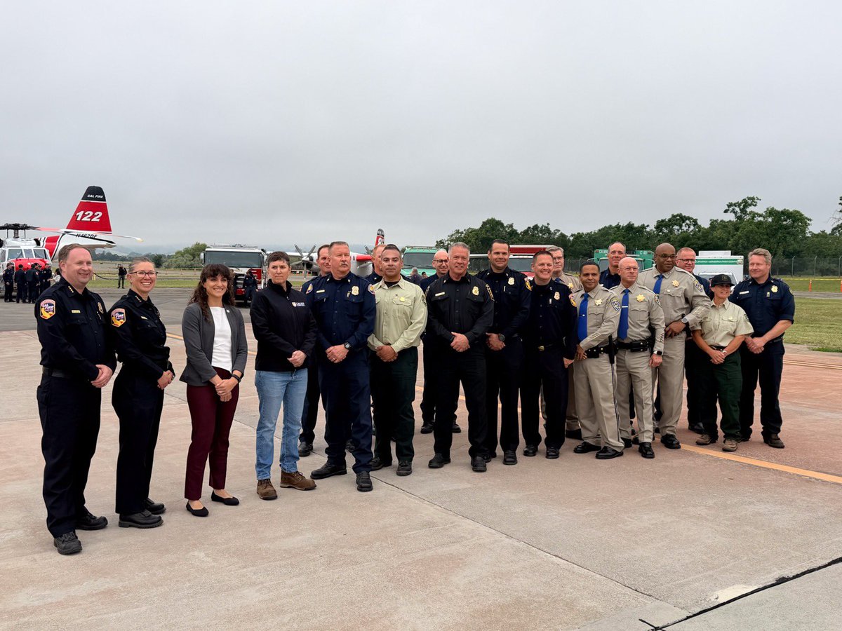CALFIRELNU's tweet photo. Thursday's #WildfirePreparednessWeek press conference at the Sonoma Air Attack Base offered an up-close look at the aircraft, crews and resources preparing for the 2026 fire year. The event brought together leadership from @CAL_FIRE  and additional local, state and federal fire and emergency officials. Together, agency representatives discussed wildfire preparedness, operational partnerships and the region’s coordinated approach to wildfire response and community resiliency.

This visually engaging event featured static displays of CAL FIRE’s operational aircraft fleet, including air tankers, helicopters and tactical aircraft—all staged and mission ready for the season ahead.