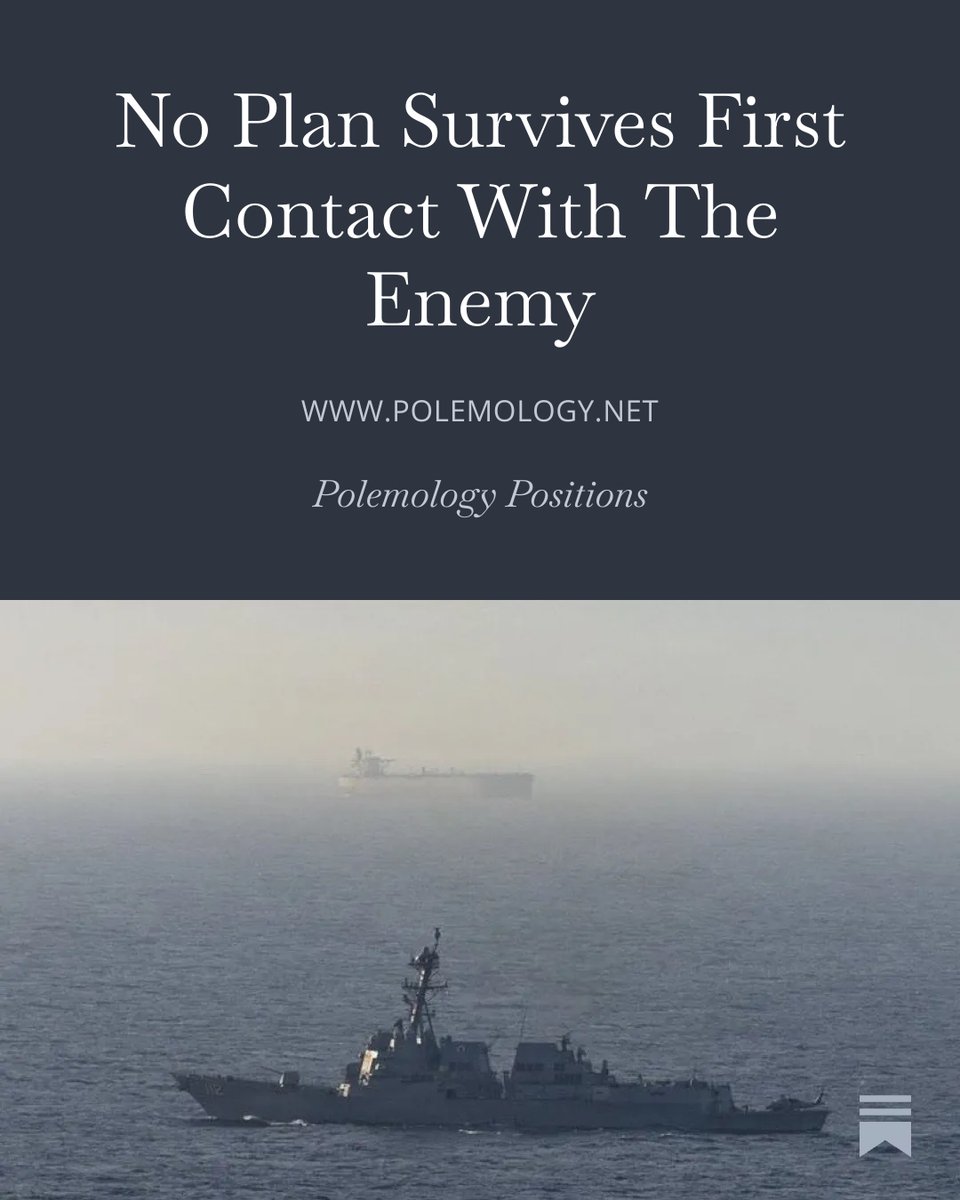 PolemologyFix's tweet photo. Find me a war that went entirely according to the pre-existing plan of any combatant, ever. You can't. It has never happened. 
Link below ⤵️⤵️⤵️ https://t.co/hxQcB18JPJ