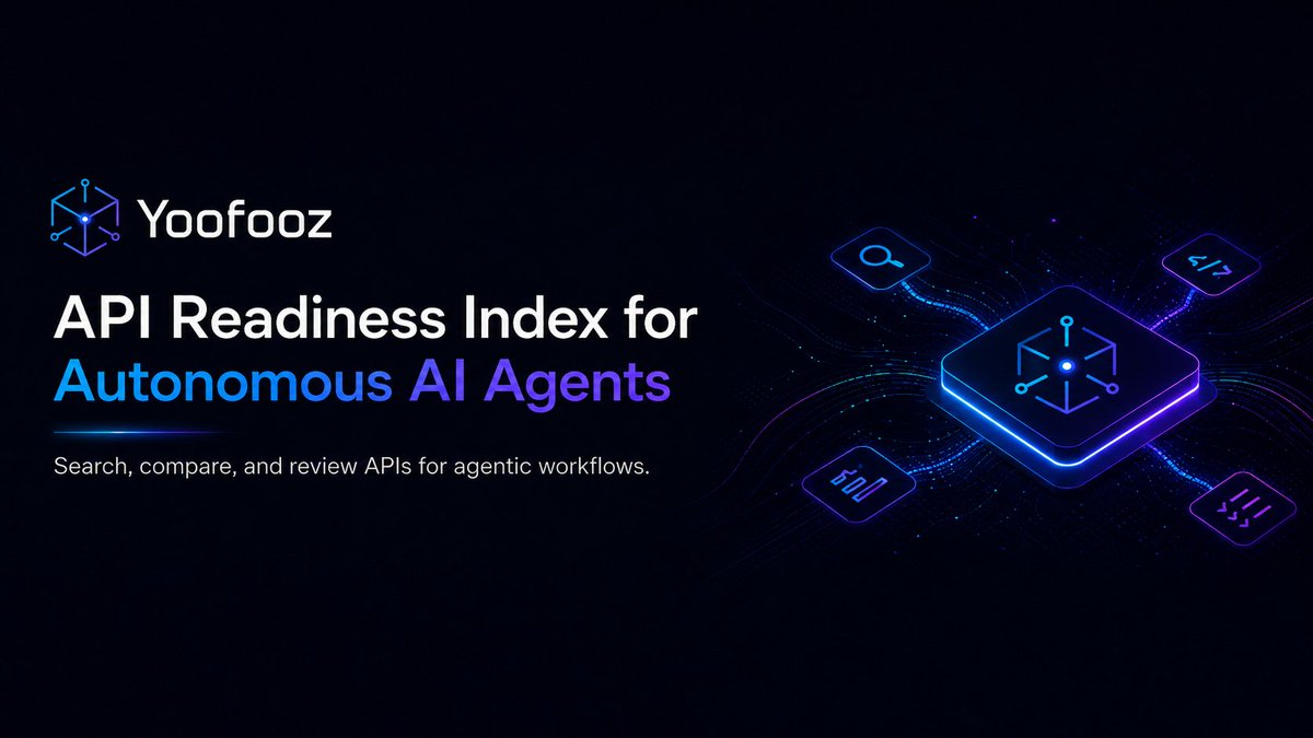 Yoofooz's tweet photo. The next frontier is making APIs agent-ready.

As autonomous AI agents begin discovering and calling APIs, documentation, auth, rate limits, errors, webhooks, sandbox support, and trust signals become machine-facing adoption layers. 
We're doing this. 

https://t.co/QPXtZjClgc https://t.co/TD4oM7X3Vo