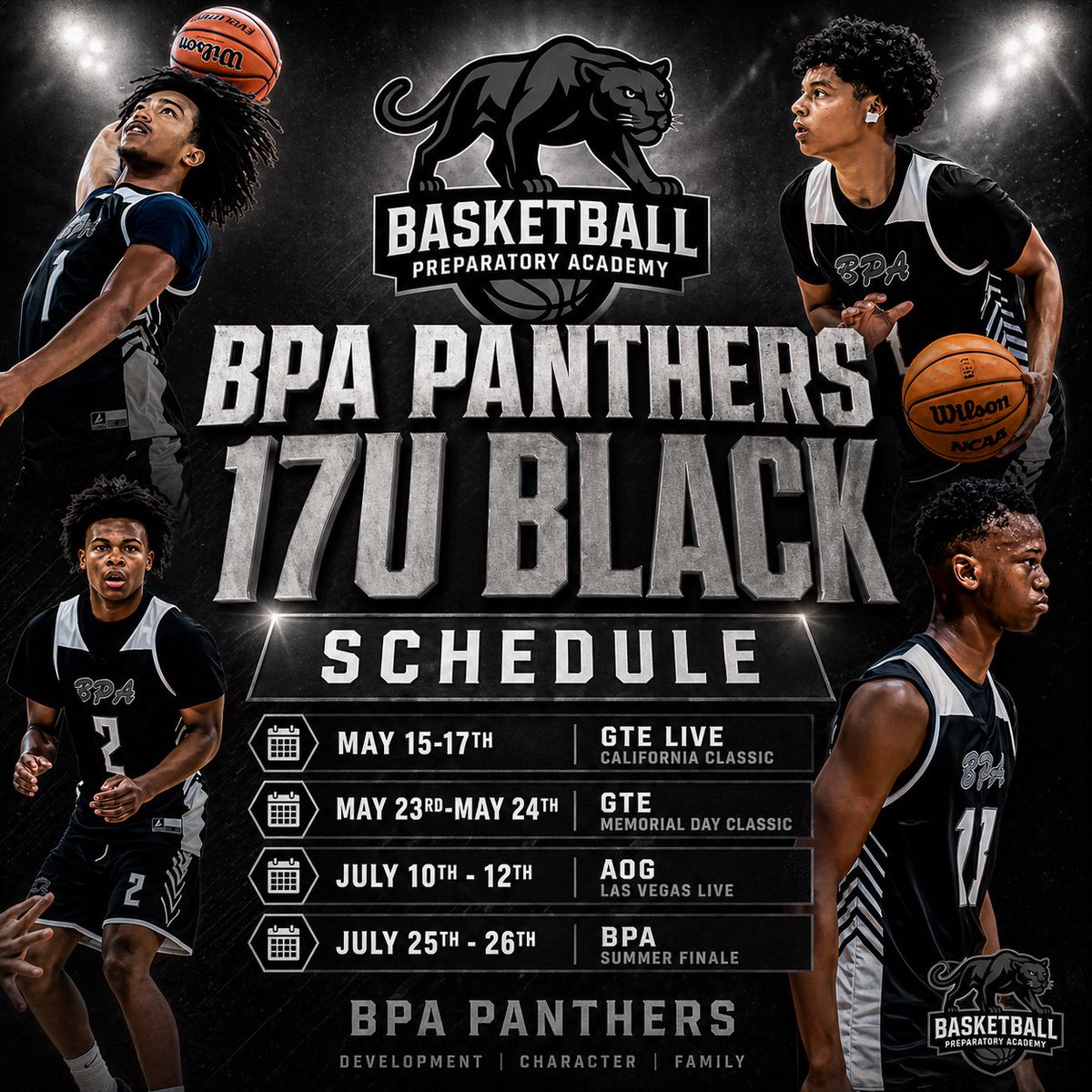 bpapanthers_'s tweet photo. 17U Schedule for May and July 🏀🔥
Live Period is Approaching ✅ @Coach_Ash_ @JamalSlo https://t.co/t4LHrVUVOI