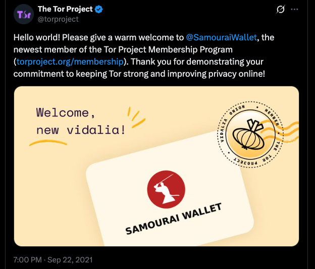 poyhen's tweet photo. keonne and bill are brilliant people. they did a lot for privacy, not only for bitcoin, but they also sponsored and donated to many people who build open source tools. please show your support 🧡 https://t.co/4IAfjA63oe