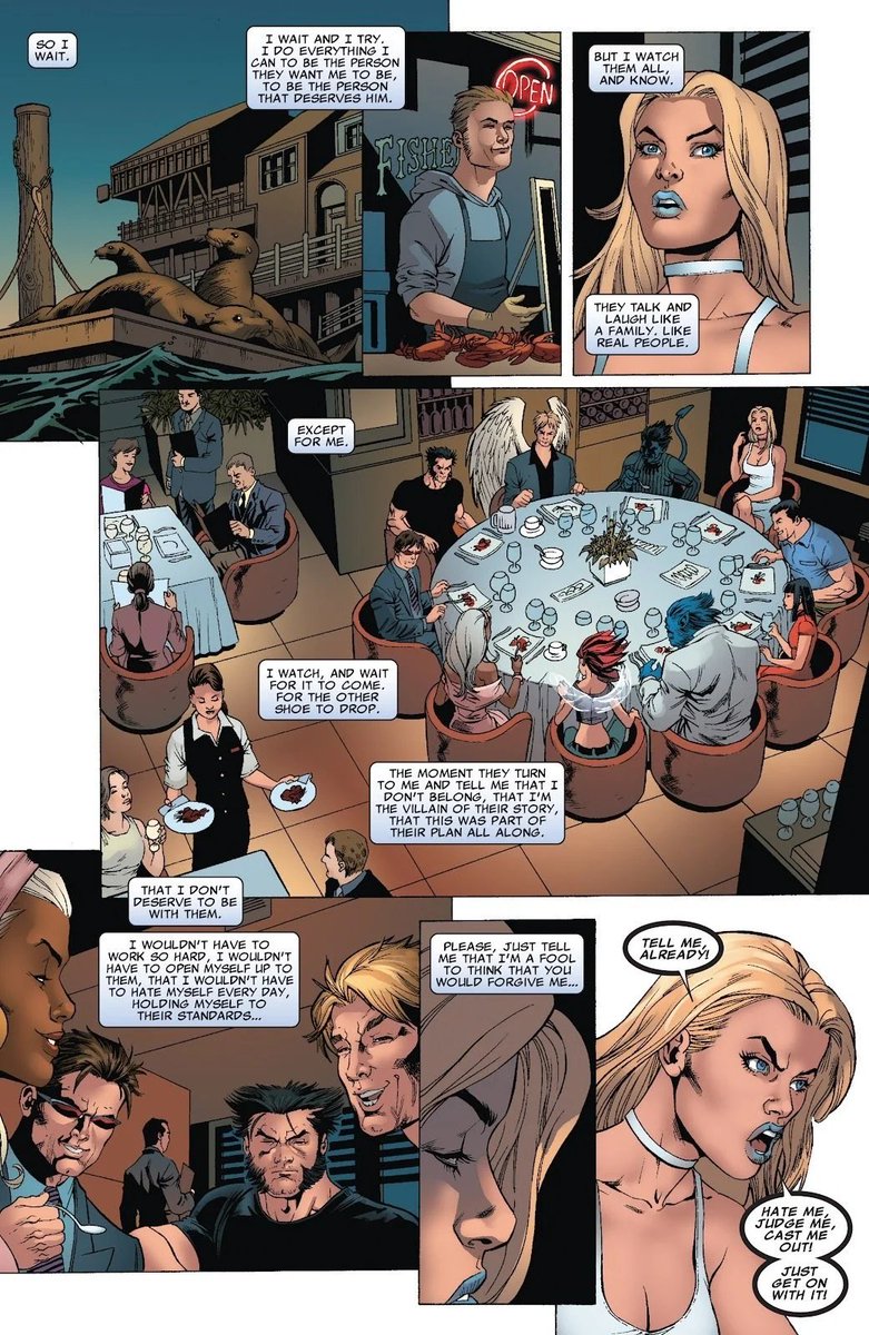 OzymandiasWorX's tweet photo. Daily reminder to love Emma Frost as much as she hates herself https://t.co/XhC2vqDU1V