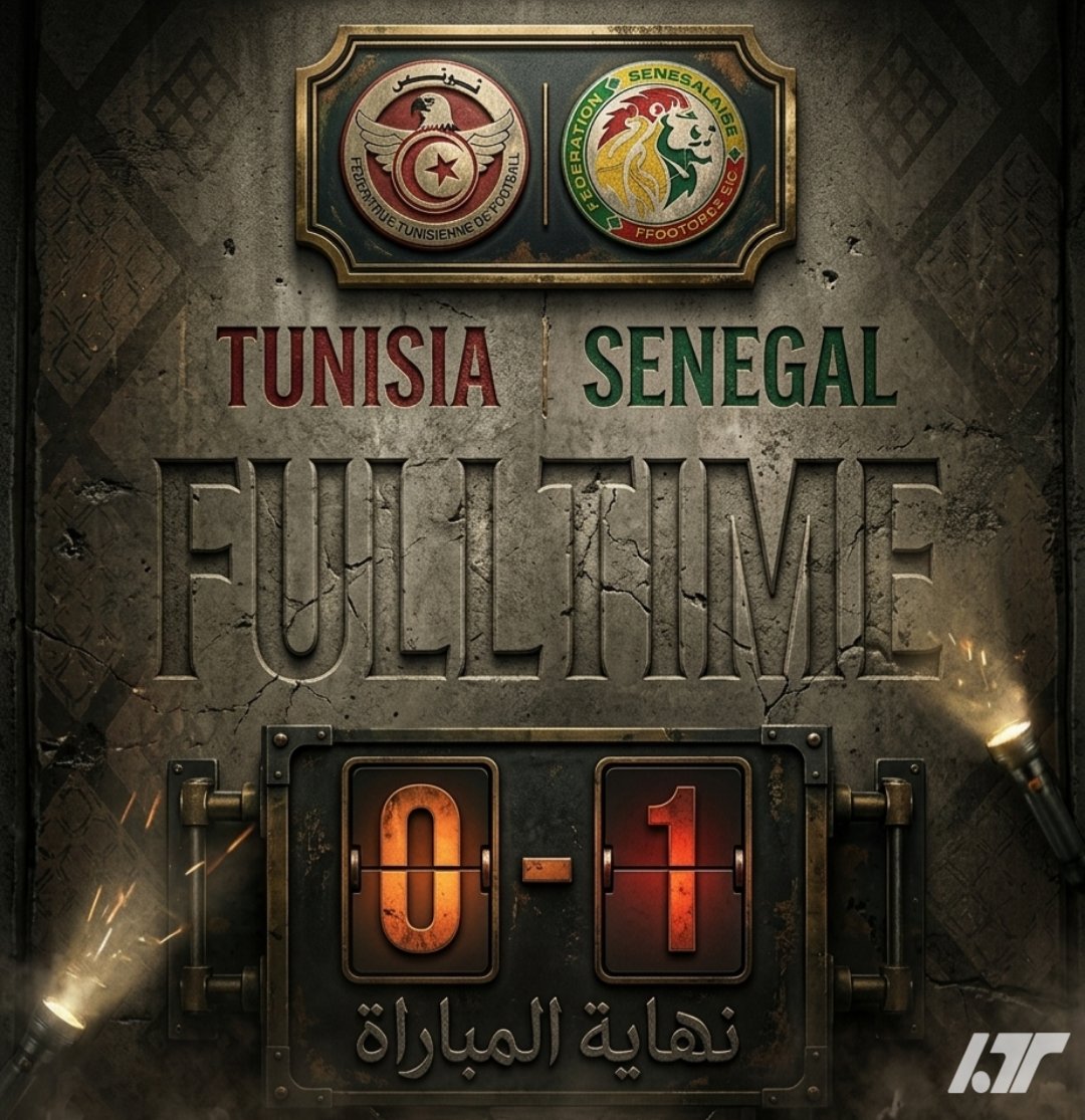les_ltt's tweet photo. 🔚 Fin du match
Tunisie 🇹🇳 0 – 1 Sénégal 🇸🇳

Match amical international de préparation à la Coupe d’Afrique des Nations U17 🏆🌍

📍 Stade municipal de Hammam-Lif
📅 7 mai 2026

#TUNSEN 🇹🇳🇸🇳
#NextGenEagles 🦅
#TeamTunisiaU17 💪🏽

👉 Tous nos liens :
🔗 https://t.co/zc2Dsy6kDS https://t.co/SRbfCLqOLR