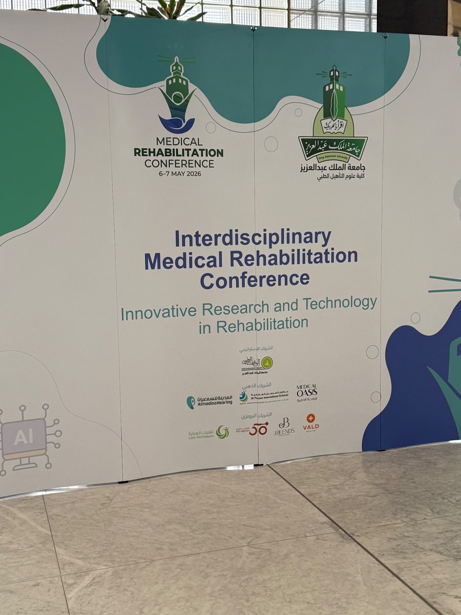 Alhussanan's tweet photo. سعدت بحضوري لمؤتمر "Interdisciplinary medical Rehabilitation" بجامعة الملك عبدالعزيز - بمدينة جدة خلال اليومين الماضية، و لقاء مختصين في مجال التأهيل و التعلم من خبراء في مجال العلاج الوظيفي. كما أسعدني لقاء العديد من الأخصائيين و الطلاب في العلاج الوظيفي من المنطقة الغربية و رؤية نجاحاتهم و أعمالهم المميزة و المُلهمة و دعمهم للمجال البحثي و الإكلينيكي 👏✨

شكرًا للمنظمين و القائمين على المؤتمر🌹

#العلاج_التأهيلي #العلاج_الوظيفي