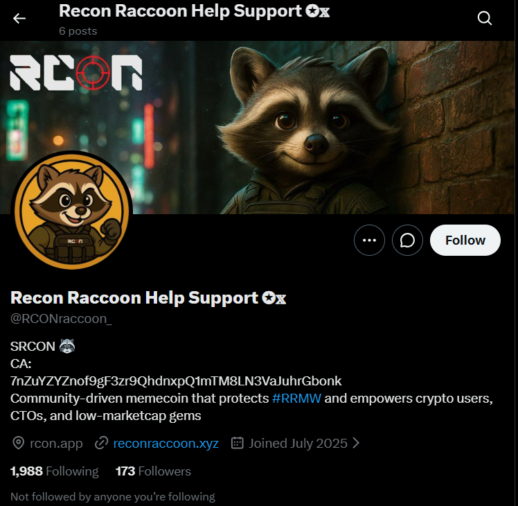 RCONraccoon's tweet photo. THIS IS A SCAM! #RRMW 

As solana:7nZuYZYZnof9gF3zr9QhdnxpQ1mTM8LN3VaJuhrGbonk continues to grow - so will the number of fake accounts, scams, and copy tokens!

Please be very careful - There is only one @RCONraccoon 🦝 https://t.co/9nxJdkceG0