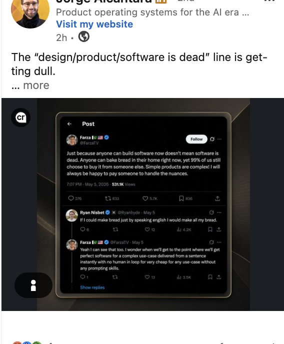 Ryanbyde's tweet photo. I post on X one time and get harvested for LinkedIn thought leadership https://t.co/woAmU70B3h