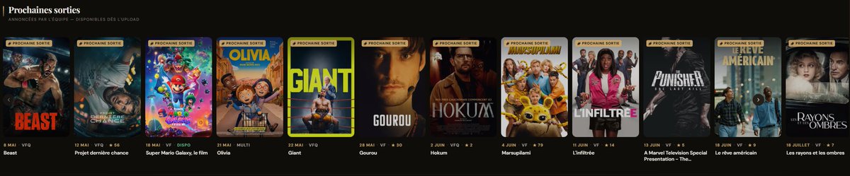 nakastreamtv's tweet photo. 🚀Mise à jour disponible !

Suivez dès maintenant toutes les prochaines sorties directement depuis ce slider📲 https://t.co/FTmwuaBvrr