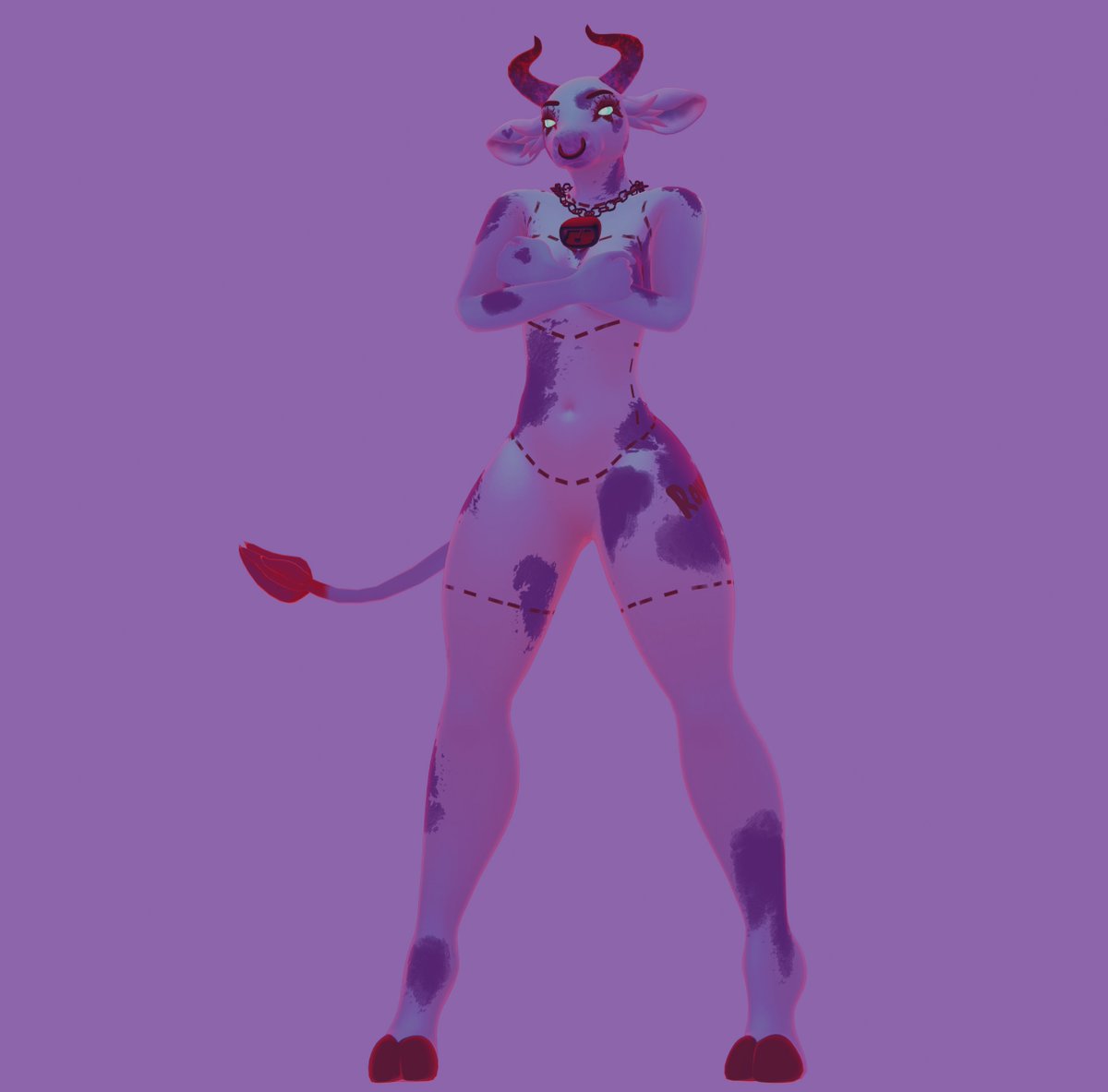 leo_vira's tweet photo. Cow girl 3D model for VRChat is finally completed
#furry #furries #3d #3dmodeling #3dmodel #blender #vrchat #VRC #artist #commission #avatar #unity #sculpt #retopology #retop #rigging #Shapekeys #antro #anthropomorphic #character #oc #cow #cowgirl https://t.co/2BEKWBQxOU