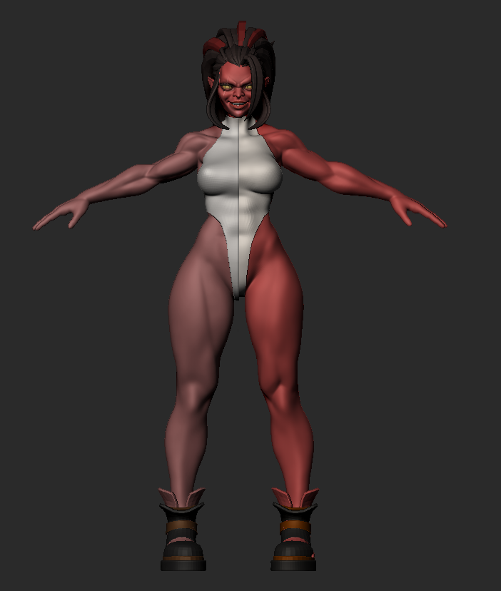 tompyou's tweet photo. With new anatomy knowledge, I decided to rework an old model https://t.co/DecdwfX5o6
