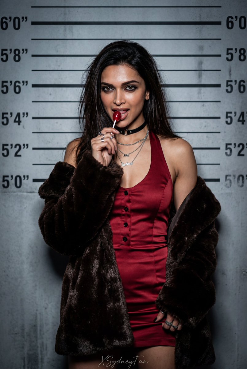 Cinematic Fashion Mugshot Portrait with Cherry Lollipop