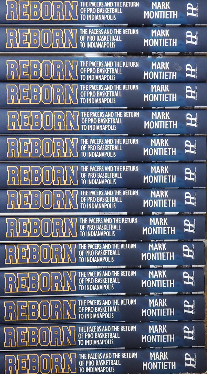 MarkMontieth's tweet photo. I will be at the Central Library in downtown Indy at 2 pm on Sunday, May 31 to talk early @Pacers history, leading up to the “merger” of 50 years ago. No charge. Will have recently released soft cover edition of my “Reborn” book on same topic for sale. Look forward to seeing you. https://t.co/LuEMoCq6rG