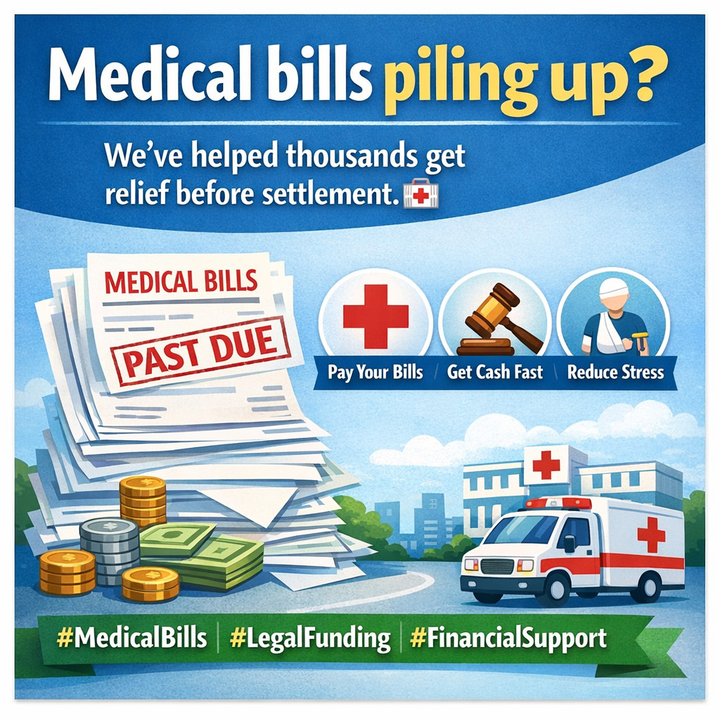 CLFunding's tweet photo. Medical bills piling up? We’ve helped thousands get relief before settlement. 🏥 #MedicalBills #LegalFunding #FinancialSupport #InjuryRecovery https://t.co/WeVT93xEXy
