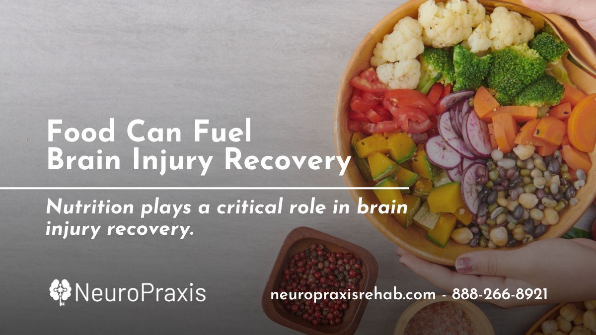 NeuroPraxis_Co's tweet photo. Nutrition for Brain Injury Recovery https://t.co/D2FqqHElV1
#Nutrition plays an important role in #braininjury #recovery. The right foods can support #neuroplasticity,  reduce inflammation, and improve health.

 #TBI #rehab #brainhealth #SCI #California #BrainInjuryAwarenessMonth https://t.co/2gahEAiHJl