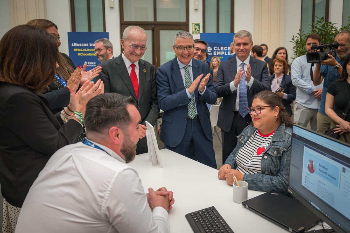 cvalderasa's tweet photo. Gracias a las más de 40 entidades públicas y sociales que han colaborado con @Clece_ en #CleceEmpleaMálaga, donde hemos ofrecido más de 1.000 oportunidades laborales a personas procedentes de colectivos desfavorecidos https://t.co/H1zXklyCr4