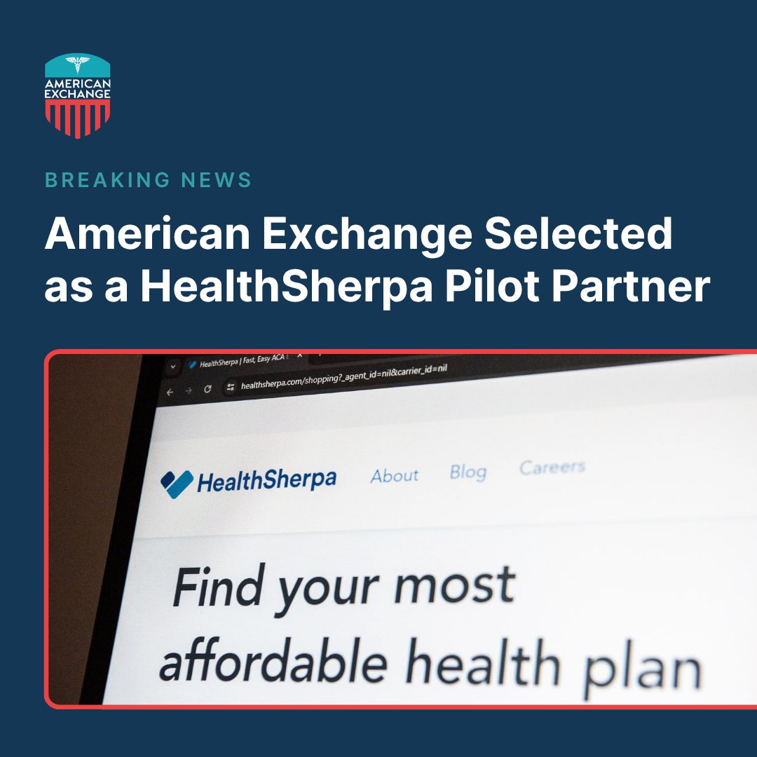 Am_Exchange's tweet photo. American Exchange is proud to announce we are now a HealthSherpa Pilot Partner, making us among the first organizations in the country to implement their newest marketplace integration capabilities.

Health insurance enrollment is complex, our job is to make it feel simple. https://t.co/Nou1Un4r6i