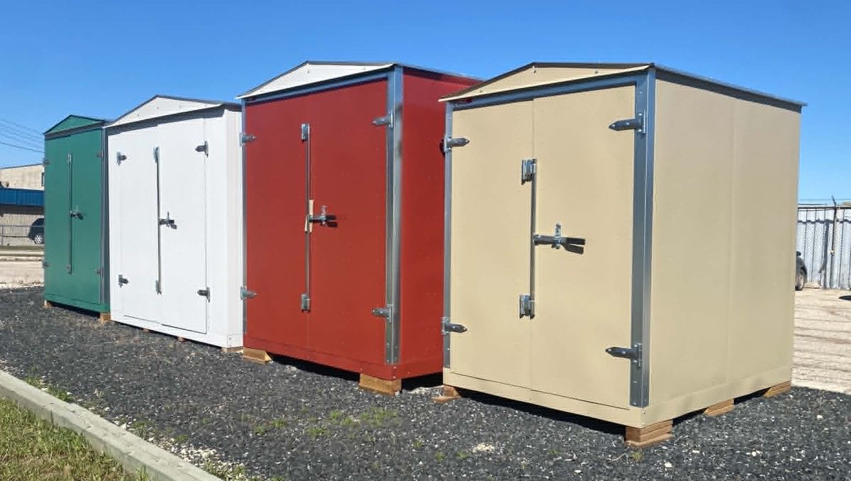 WesternSteelLtd's tweet photo. What a beautiful day it is to come take a look at our factory seconds sheds. Give us a call at 204-475-4966 or visit us Monday - Friday 8 am - 4 pm at 1247 Clarence Ave.
#steel #sheds #containers #madeincanada #winnipeg #garden https://t.co/6eT4UzBk1N