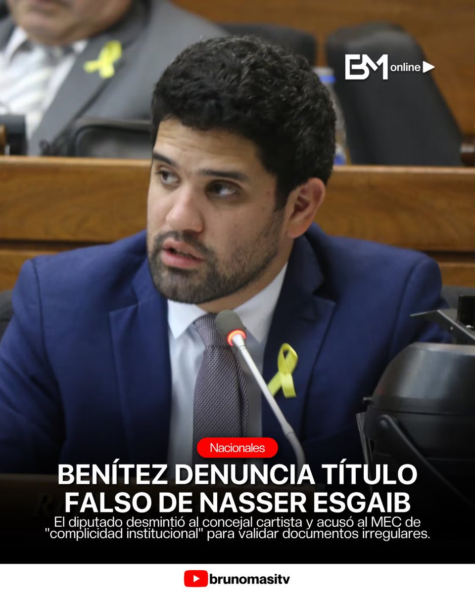 🔥 "Toda la ciudadanía sabe que el título es falso".

El diputado Raúl Benítez desarmó la defensa del concejal Nasser Esgaib sobre su título de abogado. El legislador expuso una contradicción matemática: Esgaib afirma haber iniciado en 2009, pero la carrera recién se habilitó en