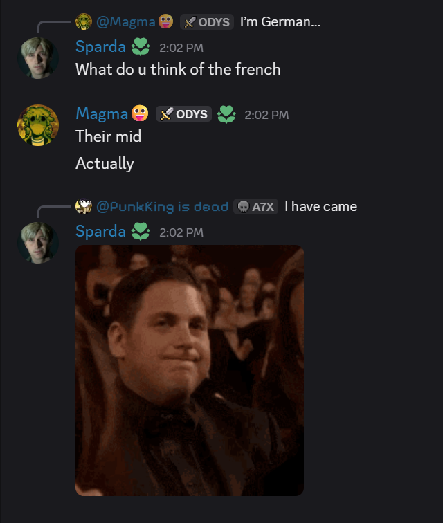 SarxinaVT's tweet photo. Reporting in from the official Christopher Nolan Odyssey discord https://t.co/0qJmevkrdv