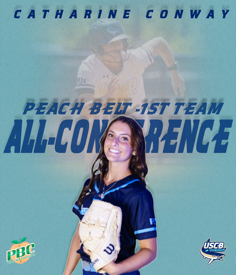USCBAthletics's tweet photo. Congratulations to Catharine Conway for earning Peach Belt First Team All-Conference! 
#FINSUP https://t.co/5vJc5FgLu0