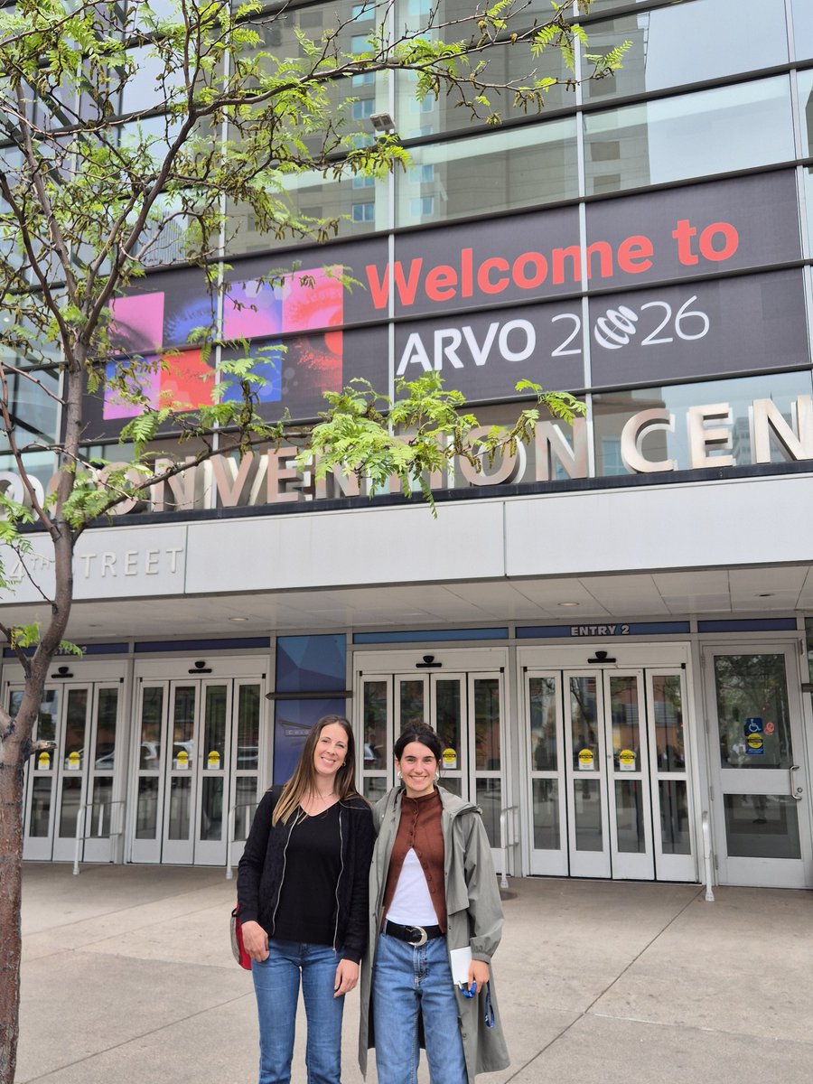 Ophthalmo_lab's tweet photo. The PI @ADuarriPhd and a PhD student Maddalen Zufiaurre @zu45278 from the laboratory presented the group's research at the #ARVO2026 conference in Denver. https://t.co/0w7nMefAEJ