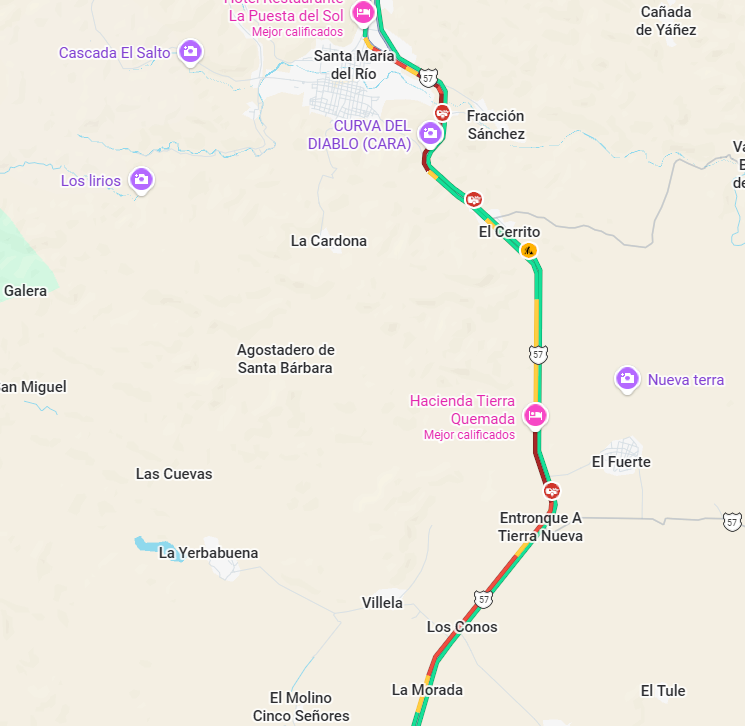 DeltransATD's tweet photo. Buenas tardes. ¿Habrá alguna actualización del tramo SLP-QRO? 
@GN_Carreteras @088_GN @CAPUFE https://t.co/W52Kcgzpha