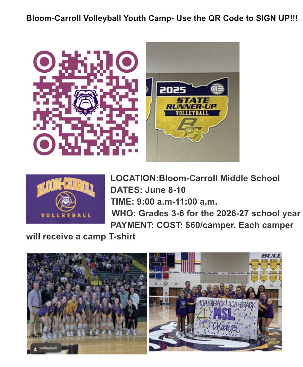 Bloom-Carroll Volleyball tweet media