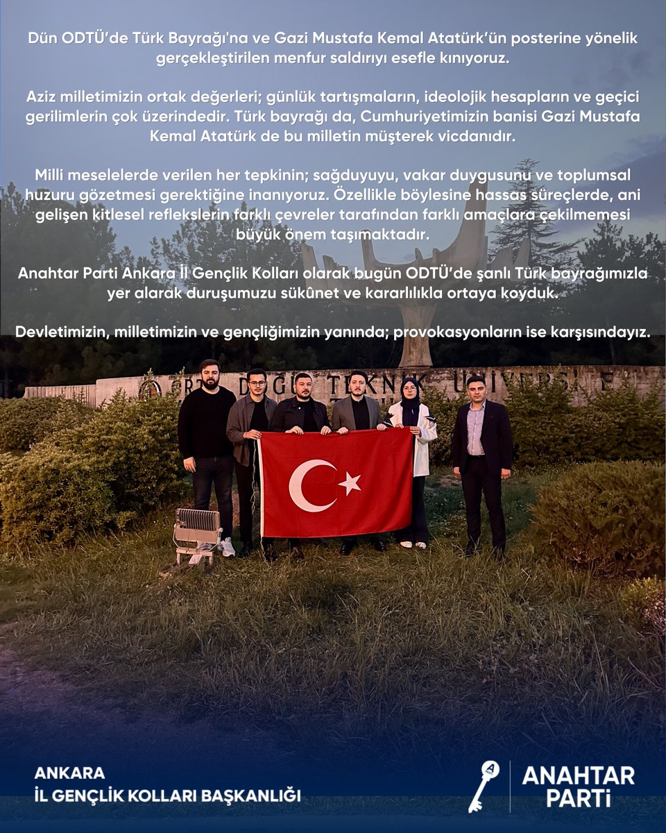 Anahtar Parti Ankara Gençlik Kolları İl Başkanlığı tweet media