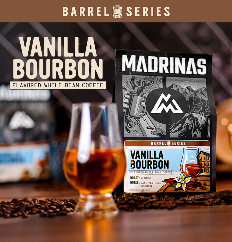 MADRINAS's tweet photo. Coffee, Spirits, and a whole lotta aura (ya'll still say that right?)

We just launched our Barrel Series and first in line is our Vanilla Bourbon Flavored Whole Bean! https://t.co/qZbqLzmgWf