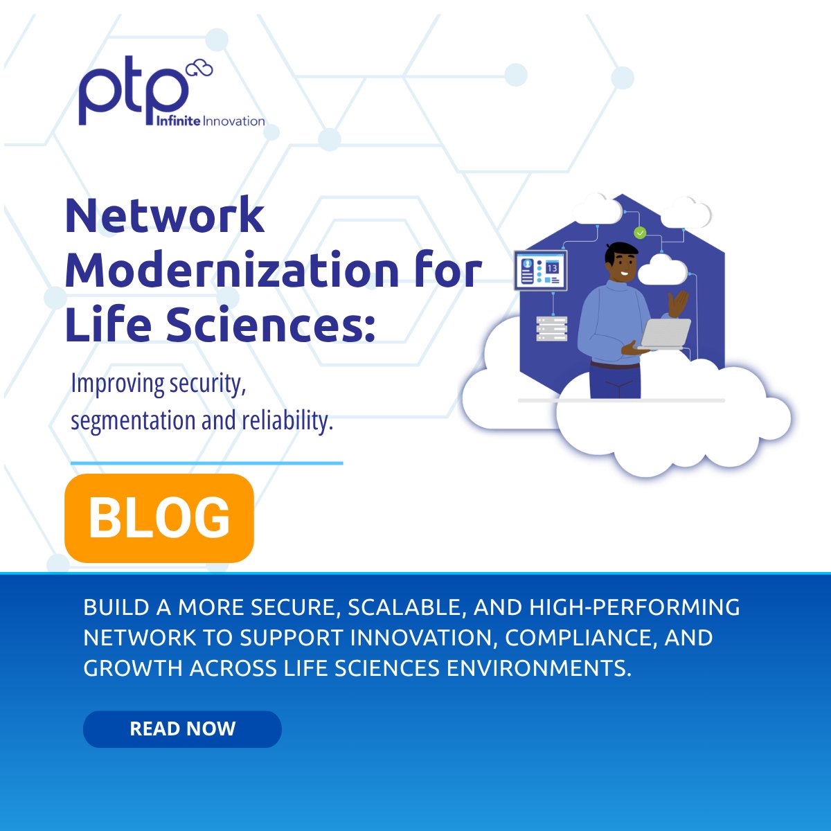 PTPCloud's tweet photo. Is your network built for growth or holding you back?

Legacy infrastructure might be costing more than you think risking downtime, limiting scalability, and exposing your environment to security gaps.

In our latest blog, Pinnacle Technology Partners breaks down how a life sciences organization transformed its network into a secure, segmented, and highly reliable foundation for growth.

What changed:
• Reduced outage risk with built-in redundancy
• Strengthened security through network segmentation
• Created a scalable, audit-ready infrastructure

If your environment has evolved over time without a clear strategy, this is a must-read.

👉 Read the full blog: https://t.co/YHmD0GPdD2
#LifeSciences #CloudInfrastructure #NetworkSecurity #AWS #DigitalTransformation #PTP #Biotech #ITStrategy