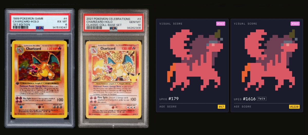 UPEG is not just a token or a unicorn image. It's a collectible with a  timestamp, a birth order, and an on-chain past. The easiest way to  understand this? Pokmon cards.