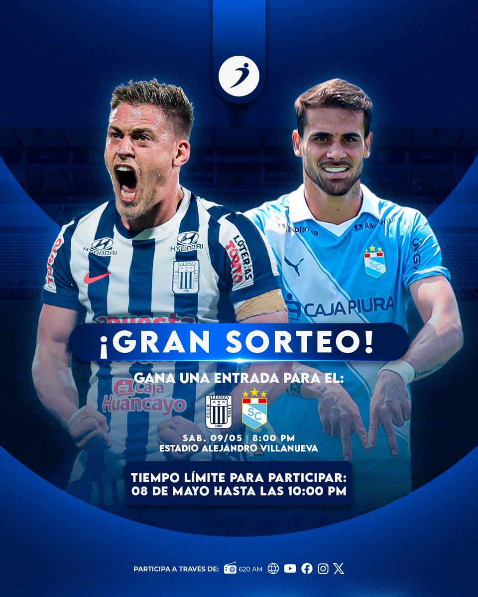 ¡TE LLEVAMOS A LA CANCHA! 📣⚽
#Ovación te lleva #GRATIS al choque entre #AlianzaLima vs #SportingCristal por el Torneo Apertura. Concursa por una de las entradas 🎟️ siguiendo estos pasos:
1️⃣ Sigue: <a href="/ovacionweb/">Ovacion.pe</a>
2️⃣ Like a la publicación y etiqueta a tres amigos.
3️⃣ Comparte el