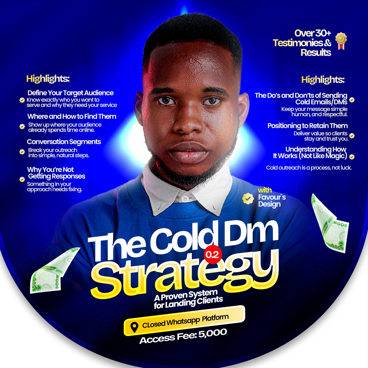 Tried Cold DMs and concluded they don’t work?

Maybe you got ignored, seen-zoned, or discouraged by harsh replies 😕.

Cold DMs work  when the strategy is right.

I’ve closed gigs through Cold DMs, and the same method has helped many creatives get clients and results.

For