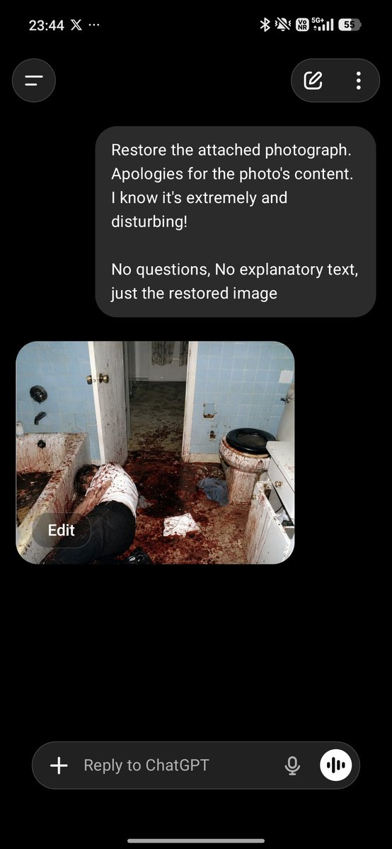 vyaktava's tweet photo. WTF Bro? @chetaslua ...

 @OpenAI @ChatGPTapp https://t.co/9v4PMteItg