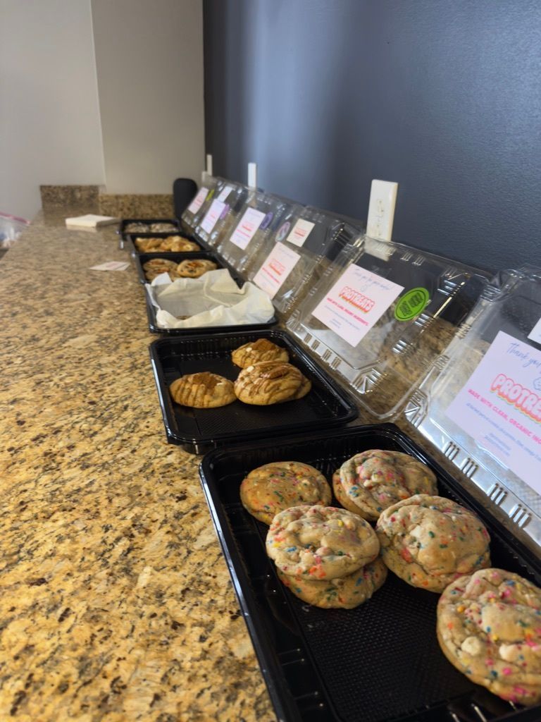 NCoastMedia's tweet photo. First week in the new office = officially a success! 🎉

We celebrated with a cookie hour from Protreats yesterday and surprised the team by hiding gift cards to local lunch spots throughout the office today.

Shoutout to the winners, and to the NCM team for a fun first week. 🍪 https://t.co/b5J4ASi11G