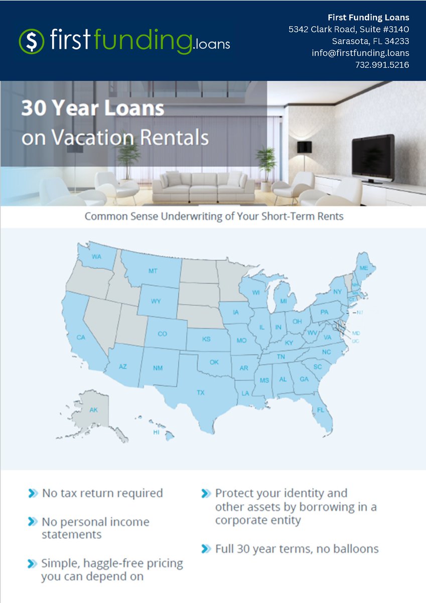 FirstFundingLo1's tweet photo. 30 Year Loans for Residential and Vacation Rental Properties

Contact us:
📷 info@firstfunding.loans
📷+1 732-991-5216
📷 https://t.co/5E22XyxeHZ https://t.co/40xpV6AVm3