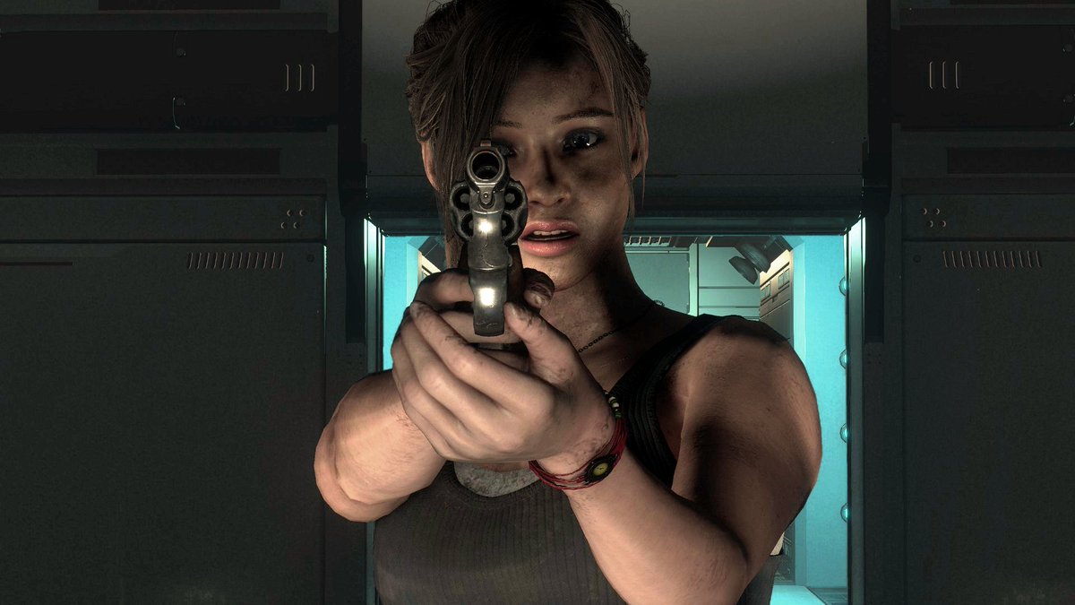 Redfield_1979's tweet photo. "Your hands where I can see them!"
#Capcom #ClaireRedfield #Claire #Redfield #ResidentEvil #RE2 #Re2r #REBHfun https://t.co/kWRB7D84ib