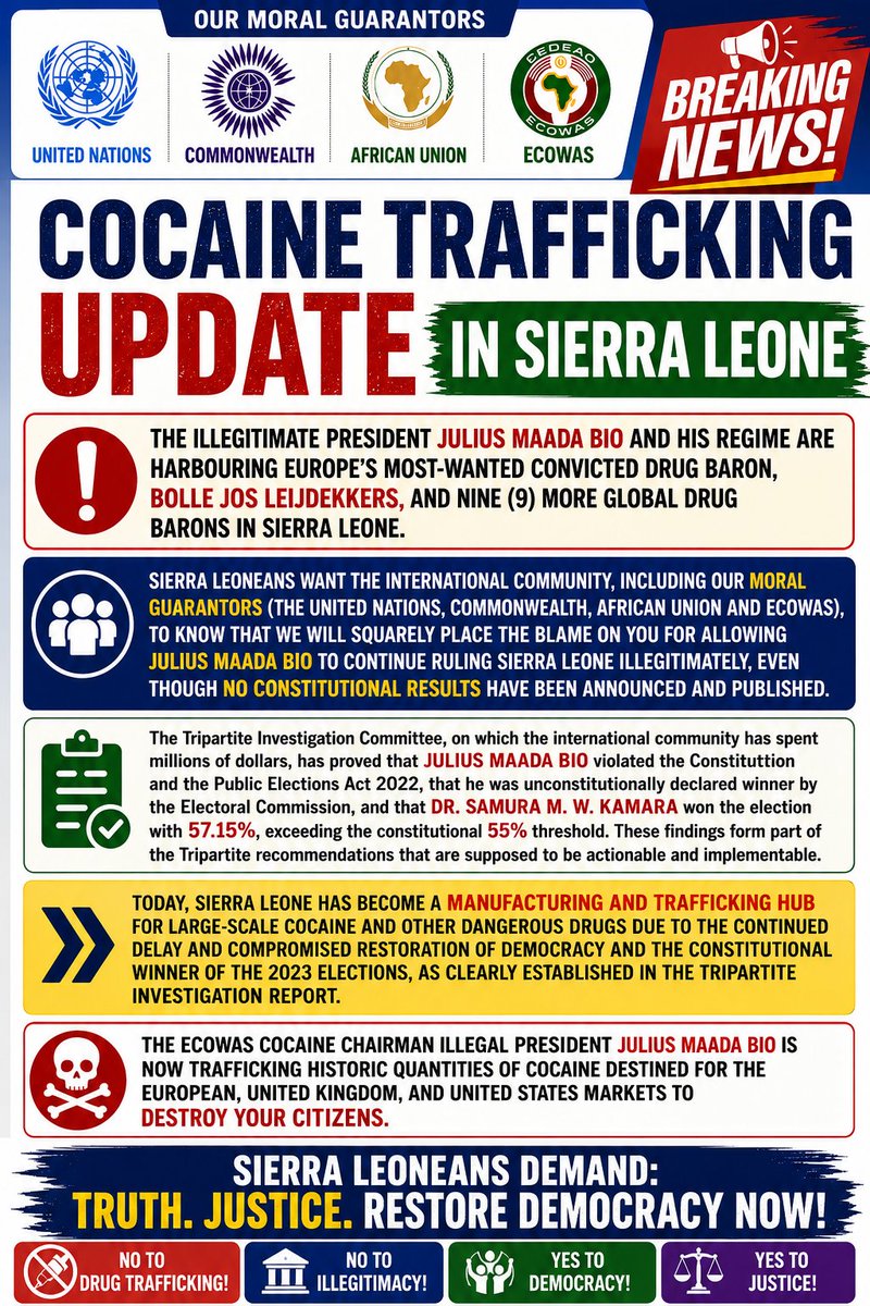 RESTORE DEMOCRACY IN SIERRA LEONE tweet media